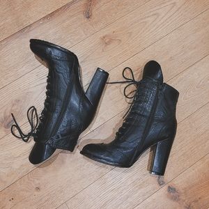 Rudsak lace-up, leather, high heeled boots
